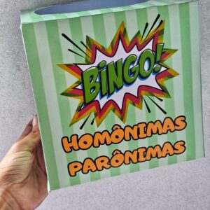 Bingo palavras homônimas e parônimas