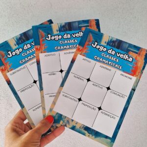 Jogo da velha das classes gramaticais