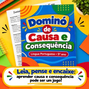 Dominó Causa e Consequência 5º ano/ Língua portuguesa